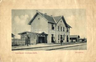 Ógyalla, Stara Dala, Hurbanovo; Vasútállomás, pályaudvar. W. L. Bp. 5142. / railway station (r)