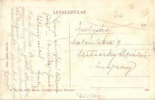 Korpona, Krupina; Bujkovszky köz, Római katolikus templom. W. L. Bp. 4776. Kiadja Reviczky Frigyes /...