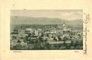 Korpona, Krupina; látkép, templomok. W. L. Bp. 4774. Kiadja Ruzsinak Antal / general view, churches (EK)