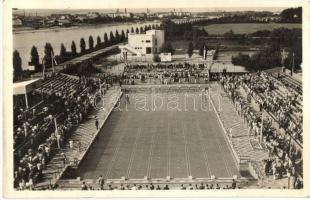 1937 Nemzetközi vízipóló-torna a Horthy kupáért a budapesti Margitszigeten / Hungarian National Water polo tournament. So. Stpl