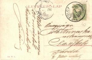 Tiszolc, Tisovec; Hegyszoros, gyerekek a síneken. W. L. 704. / gorge, children on the railway tracks...