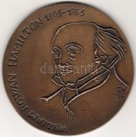 Bronz Plakett, 1974,  W.R. Hamilton 1805-1865, G.Varbanov, Erh.: st/verdefényes, RRRR! ( nur 5 St)