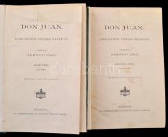 Byron, [George]: Don Juan. 1-2. köt. Bp., é. n., Athenaeum. Díszes, kissé kopott vászonkötésben