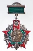 Szovjetunió 1969. Kiváló Határőr II. osztály zománcozott fém jelvény szalagon T:1- Soviet Union 1969. Excellent Border Troop 2nd class enamelled metal badge with ribbon C:AU