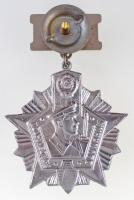 Szovjetunió 1969. "Kiváló Határőr II. osztály" zománcozott fém jelvény szalagon T:1-
Sovi...