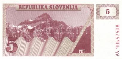 Szlovénia 1990. 1T , 2T , 5T, 10T  + 1992. 10T, 20T T:I