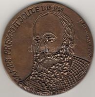 Bronz Plakett, 1971,  J.P. Joule 1818-1899, G.Varbanov, Erh.: st/verdefényes, RRRR! ( nur 5 St)