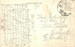 Pancsova, Pancevo; Temes rakpart, MFTR 663-as uszály,  Pancsovai Népbank közraktára. W. L. 945. / Ti...