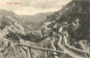 Gyalár, Ghelari; Retyisórai bányavasút, Adler fényirda 1907 / Retisoara mine railway