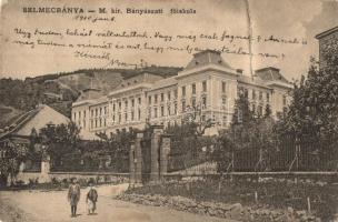 Selmecbánya, Schemnitz, Banska Stiavnica; M. kir. bányászati főiskola / mining college (r)