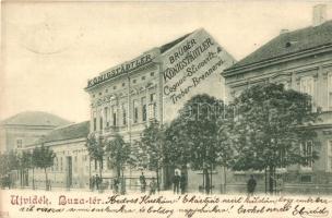 1899 Újvidék, Novi Sad; Búza tér, Königstädtler Testvérek alkohol lepároló üzeme, szeszfőzde / Brüder Königstädtler Cognac, Slivovitz & Treber Brennerei / distillery