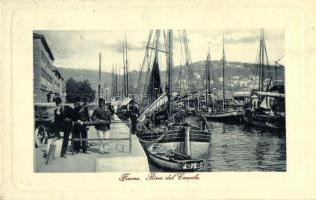 Fiume, Riva del Canale / port, sailboats. W. L. Bp. 3809.