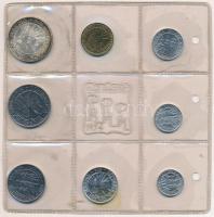 San Marino 1974. 1L-500L (8xklf) forgalmi szett, közte 500L Ag, fólia tokban T:1 sérült fólia, patina San Marino 1974. 1 Lira-500 Lire (8xdiff) coin set, including 500 Lire Ag, in foil packing C:UNC damaged foil, patina