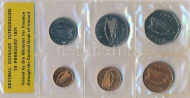 Írország 1971. 1p-50p (6xklf) forgalmi sor T:1
Ireland 1971. 1 Penny - 50 Pence (6xdiff) coin set C...