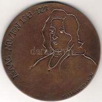 Bronz Plakett, 1971,  I. Newton 1643-1727, G.Varbanov, Erh.: st/verdefényes, RRRR! (nur 5 St)