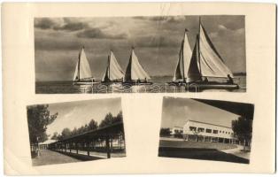 Balatonújhely (Siófok), Mihályffy Villa, W.M. Szakszerv. munkásüdülő - 3 db képeslap / 3  postcards