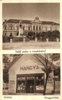Kiskőrös, Petőfi szobor és városháza, Hangya üzlet és saját kiadása (Rb)