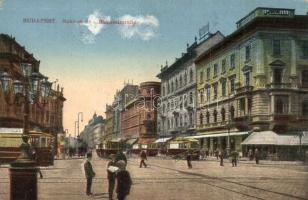 Budapest VIII. Rákóczi út (Blaha Lujza tér), villamosok