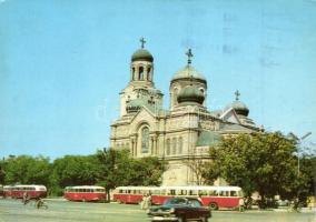 10 db MODERN autóbuszos motívumlap / 10 modern autobuses motive postcards