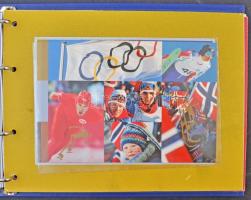 Ol-Postkort Norge - 10 db modern olimpiai motívumlap albumban / Olympic Postcards Album - 10 modern Olympic Games motive cards in album
