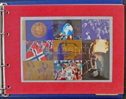 Ol-Postkort Norge - 10 db modern olimpiai motívumlap albumban / Olympic Postcards Album - 10 modern ...