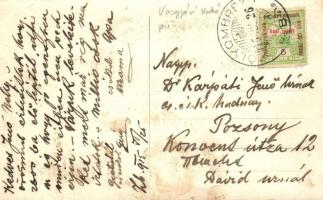 1915 Zólyombrézó, Podbrezová; Vasgyári vendéglő és a főbejárat, ágyú / iron works' restaurant a...