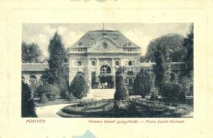 Pöstyén, Piestany; Ferenc József gyógyfürdő. W.L.. 5740. Schultz Paula kiadása / Heilbad / spa (ázott / wet damage)