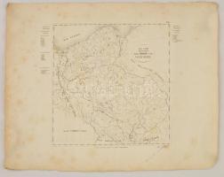 cca 1810 Das Land zwischen Oder und Weser. Rézmetszetű térkép. 32x38 cm