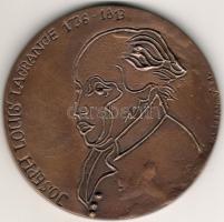 Bronz Plakett, 1971, J.L. Lagrange, 1736-1813, G.Varbanov, Erh.: st/verdefényes, RRRR! (nur 5 St)