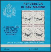 San Marino numizmatikai vonatkozású emlékív