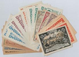 Ausztria 1920-1921. 30db-os papír szükségpénz tétel T:I-II Austria 1920-1921. 30pcs of paper necessity notes C:UNC-XF