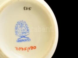 Herendi Viktória mintás kis váza (pár), kézzel festett, jelzett, hibátlan, m:12 cm (2×)