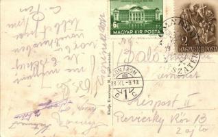 Somorja, Samorín; Somorjai takarékpénztár, utcakép, üzletek. Kranzinger N. kiadása / savings bank, s...