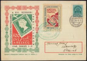 1940 Szeged Ipari vásár 2f nyomtatvány levélzáróval