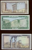 Libanon 1980-88. 1L, 5L, 10L, 25L, 50L, 100L, 250L komplett sor! T:I