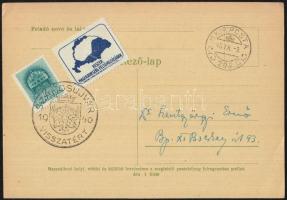 1940 2f nyomtatvány ,,Érsekújvár visszatért irredenta levélzáróval