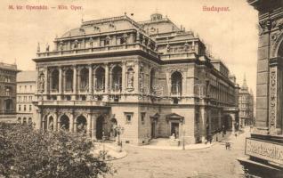 Budapest VI. M. kir. Operaház, vendéglő és borozó, szerkesztőség. Divald Károly 200-1907.