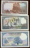 Libanon 1980-88. 1L, 5L, 10L, 25L, 50L, 100L, 250L komplett sor! T:I