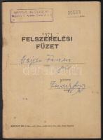 1971 MAHART felszerelési füzet