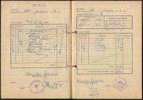 1971 MAHART felszerelési füzet