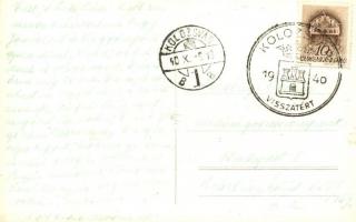 Kolozsvár, Cluj; Nemzeti színház / National theater. Belle photo + 1940 Kolozsvár visszatért So. Stp...