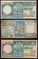 Líbia 1990-2002. 1/4D (3x) klf évszámok T:I