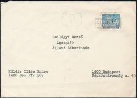 1977 Illés Endre (1902-1986) író, drámaíró, műfordító, műkritikus, könyvkiadó igazgatónak az üdvözlő...