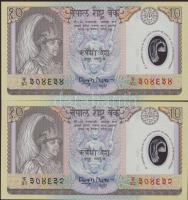 Nepál 2002. 10R (2x) T:I