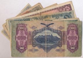 7db-os vegyes bankjegy és hadifogolytábor pénz tétel T:III-,IV