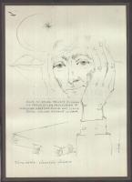 Lázár jelzéssel: Illusztrációk, 5 db. Tus, papír, 21,5x15 cm