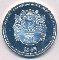 DN "Nagykanizsa, a régiók kapuja" ezüstözött fém emlékérem dísztokban (42,5mm) T:PP