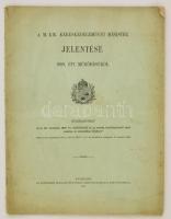 1910 Bp., A M. Kir. Kereskedelemügyi minister jelentése 1909. évi működéséről, különlenyomat, 49p