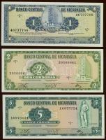 Nicaragua 1968-72. 1C, 2C, 5C T:I