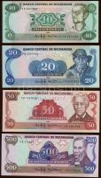 Nicaragua 1985(1988). 10C, 20C, 50C, 500C, 1000C egy kivételével komplett sor! T:I